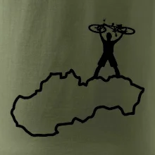 Mapa Slovenska - cyklista