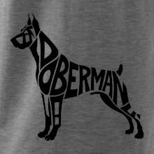 Doberman - nápis v tele
