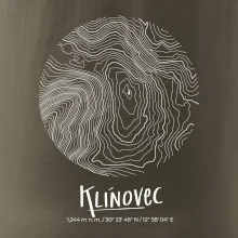 Klínovec - vrstevnice v kruhu