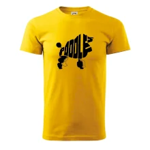 Pudel - nápis v tele Pudel - nápis v tele