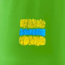 Turistická Cyklo značka - žlto modrá