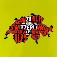 Mapy - názvy miest - Švajčiarsko