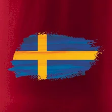 Švédska vlajka kreslená