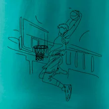 Basketbalista jedným ťahom - výskok Basketbalista jedným ťahom - výskok