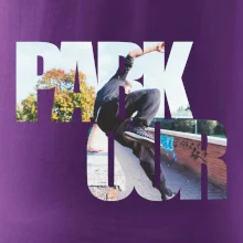 Parkour nápis v meste