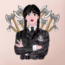 Sekery - holka v čiernom (Pecka design)