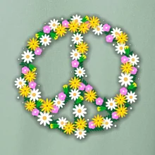 Peace symbol margaréty