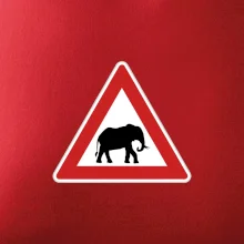 Dopravná značka - Pozor slon