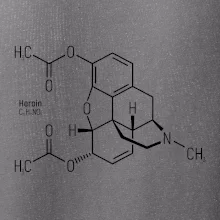 Molekulárna štruktúra Heroín