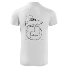 Futbalová lopta kopačka jedným ťahom Futbalová lopta kopačka jedným ťahom