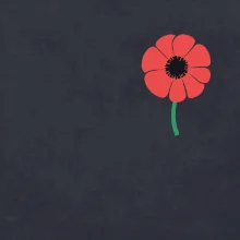 Vlčí mak ikonka na prsníku