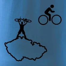 Mapa ČR + kolo na prsu Mapa ČR + kolo na prsu