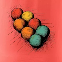 Petanque guľa kresba