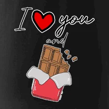 I love you and chocolate