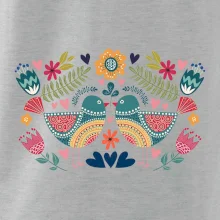 Folklór - dva farebné vtáčiky