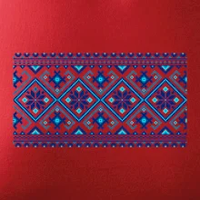 Ukrajinský vzor - modrý