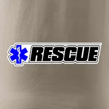 Záchranár rescue kríž modrý