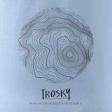 Trosky - vrstevnice v kruhu
