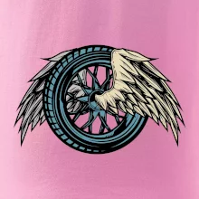 Moto koleso s krídlami