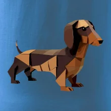 Jazvečík - zlepený z papiera