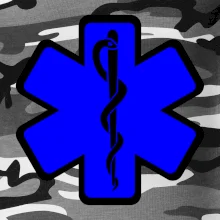 Rescue - Hviezda na prsníku + nápis na chrbte