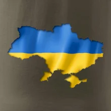 Ukrajina vlajka mapa Ukrajina vlajka mapa