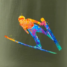 Skokan na lyžiach splash