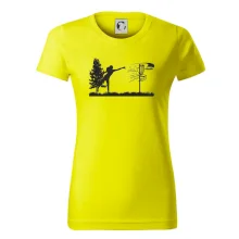 Disc golf - žena čierny obrázok