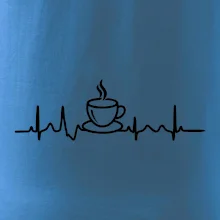 EKG hrnček kávy