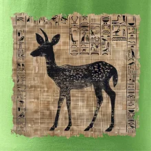 Egyptské hieroglyfy srnka