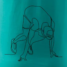 Bežec na štarte jedným ťahom