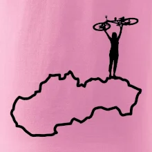 Mapa Slovenska - cyklista