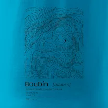 Boubín - vrstevnice v obdĺžniku