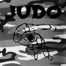 Judo nápis + postavy Judo nápis + postavy