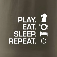 Eat sleep play - šach