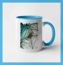 Farebné nebo - stožiare vysokého napätia