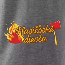 Hasičšské dievča oheň a sekera