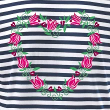 Červené tulipánové srdiečko (Pecka design)