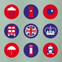 Anglicko symboly v kruhoch