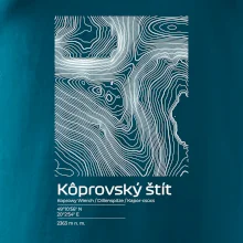 Kôprovský štít - vrstevnice v obdĺžniku