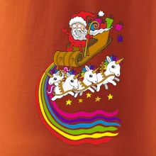 Santa a jednorožce (Pecka design)