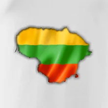 Litva vlajka mapa Litva vlajka mapa