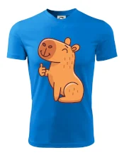 Kapybara s palcom hore