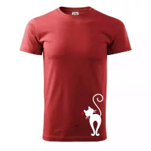 Zamilovaná mačka zozadu