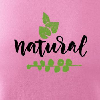 Natural - nápis v listoch