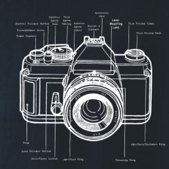 Nákres starý fotoaparát Nákres starý fotoaparát