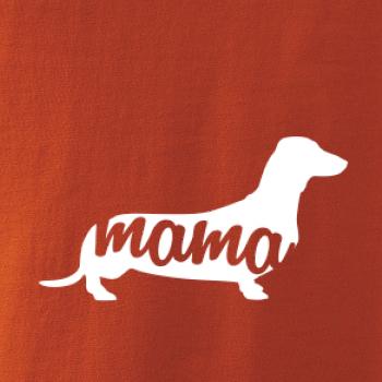 Jazvečík krátkosrstý mama obrys