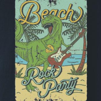 Beach rock party