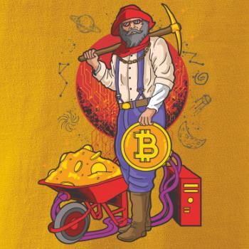 Baník ťaží Bitcoiny