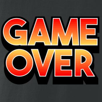 Game over - nápis farebný